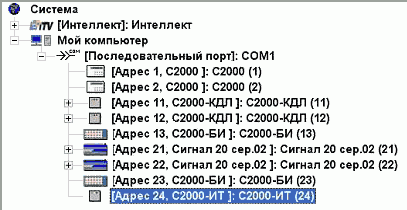 список устройств